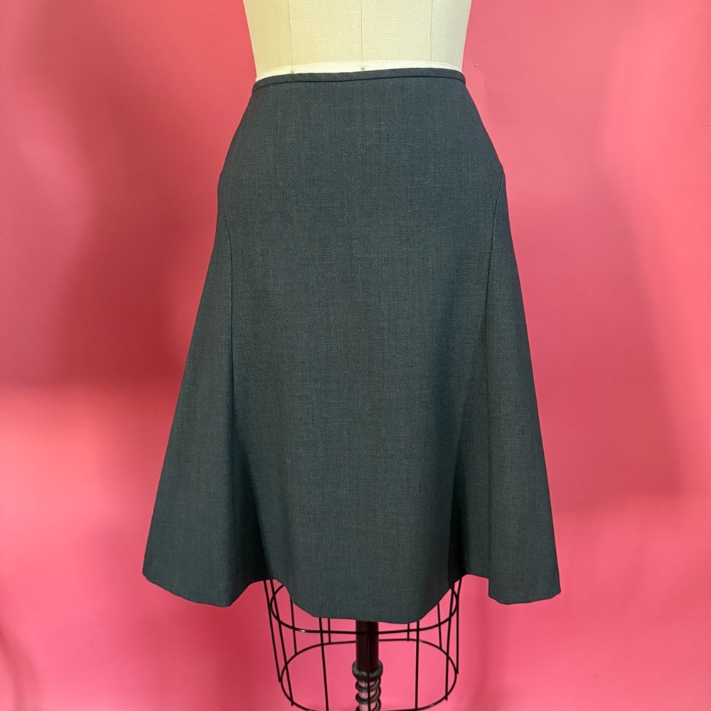 Calvin Klein GorpCore Office Siren Flared Mini Midi Skirt 6P grey